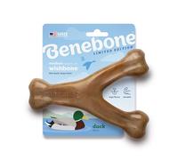 Benebone Wishbone - Jouet à mâcher pour Chien Robuste, pour mâcheurs puissants, saveur Canard, Fabriqué aux États-Unis, Taille M