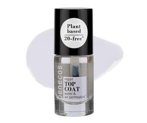 Benecos - Happy Nail Polish Top Coat - 8Free - Perméable à l'Eau - 5 ml- Cristal