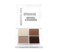 Benecos - Cosmétiques Naturels - Palette de Fards à Paupières Quattro - Vegan - Café et Crème