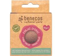 Benecos Natural Cosmetics Eponge Konjac Thé Vert 100% Biodégradable