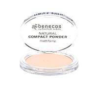 Benecos Natural Beauty Poudre Matifiante Compacte Teinte Porcelaine 9g