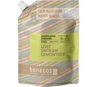 Benecos Recharge de gel douche bio Lost unterm Lemontree - Citron et gingembre bio - Cosmétique naturel certifié - Végétalien - Nettoyage et soin tonifiants - 1000 ml