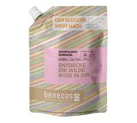 benecos Recharge de gel douche bio - Rose sauvage - Découvrez la rose sauvage en vous - Végétalien - Plastique recyclé