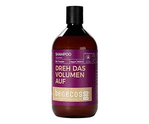 benecos Shampooing bio - Volume raisin bio - Tourne le volume - Végétalien - Plastique recyclé