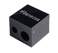 Benecos - Taille-Crayon Double pour Crayons Cosmétiques - avec Spatule de Nettoyage Intégrée