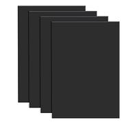 BENECREA 4PCS Feuille Adhésif Silicone 30x21cm Noir Caoutchouc de silicone A4 taille 1mm d'épaisseur pour shimme matériel de bricolage,supports,nivellement,étanchéité,protection