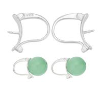 BENECREAT 1 paire de 925 crochets de Boucles D'Oreilles à Levier en Argent Sterling Boucles D'Oreilles à Levier en Platine avec Attaches à Épingle pour la Fabrication de Bijoux à Breloques Pin: 0.8mm