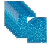 BENECREAT 10 feuille de Papier Couché Autocollant à Motifs de Vagues D'Eau en pour Plancher de 21x28.5cm Peint pour Maison Miniature à L'Échelle 1:12 et 1:6
