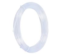BENECREAT 10 m Rouleau de Désossage en Plastique, 2mm Bandes de Corset en PP, Sangles Rondes Blanc pour Lingerie, Soutien-Gorge, Accessoires de Couture, Fournitures de Bricolage pour Robe de Mariée