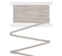 BENECREAT 10 m Ruban pour Livre à Reliure en Lin 6mm de Large Ruban de Réparation de Reliure à Rayures Grises et Blanches Fournitures en Tissu pour Reliure de Livres Couture Artisanat de Bricolage