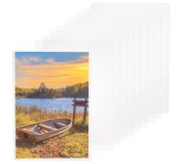 BENECREAT 10 Paquet Protecteurs de Feuilles en Plastique PVC, 310x220 mm Pochettes de Protection pour Affiches Transparentes Dures, Protecteur de Documents en Plastique A4 pour Magazines Photos