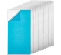 BENECREAT 10 plaque de Panneau en Aluminium de 20x10cm avec Film Protecteur Feuilles D'Entraînement en Aluminium Argenté de 0.8mm pour la Fabrication de Bijoux L'Estampage à la Main et le Gaufrage