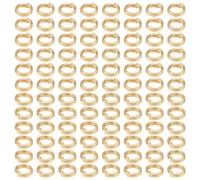 BENECREAT 100 anneau de Jonction Ouvert Plaqué Or 18K Véritable Anneaux Brisés de Connexion Dorés de Anneaux Métalliques pour Boucles D'Oreilles Colliers Bracelets et Porte Clés