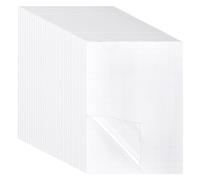 BENECREAT 100 Pcs Feuilles de Plastification Auto-Adhésives, 21x15 cm Feuilles de Plastification en Plastique Transparent pour Photos, Ouvrages D'Art, Fournitures de Bureau, Aucune Machine Nécessaire