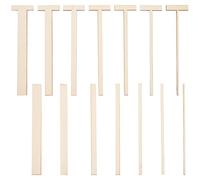 BENECREAT 14 PCS Outils de Reliure en Bois, Outils à Main en Bois, Bords Longs et en Forme de T et Droits, pour Les Livres avec Dos, Construction à Double Couverture, Couvertures D'Albums