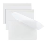 BENECREAT 150 feuille de Notes Adhésives Transparentes 183×124mm Notes Autocollantes Transparentes Extra Larges Bloc Notes Adhésif Transparent pour Annotations dans les Cahiers