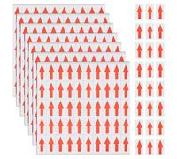 BENECREAT 1500 autocollant Petite Flèche Rouge Étiquette Autocollante Petite Flèche 40 × 20mm Étiquettes Autocollantes à Flèche Rouge pour L'Inspection du Sens D'Écoulement du Gaz
