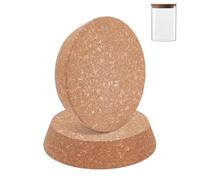 BENECREAT 2 grand Bouchon de Bouteille en Liège Bouchons Coniques en Liège 132 × 111 × 30mm Bouchons Coniques en Bois de Remplacement pour Vins Bouteilles Anciennes Bocaux Arts Bricolage Artisanat