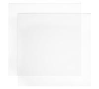 BENECREAT 2 Pcs Feuille Thermoplastique Moulable, 30.5x28.2cm Feuille Plastique PVC Transparente avec une Face Plastique Texturée pour la Décoration, la Création de Costumes Cosplay, 1.5mm d'Epaisseur