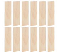 BENECREAT 20 bloc de Bois de Pin Brut Planche Rectangulaire en Blocs de Bois de 150 x 40 x 6mm Panneau D'Artisanat pour L'Artisanat D'Art DIY Gravure Peinture et Maquettes Architecturales