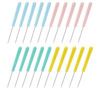 BENECREAT 20 outil de Poinçonnage avec Manche en Plastique Ensemble D'Outils Artisanaux pour Poinçonner Coudre Réparer et Entretenir le Cuir