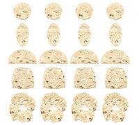 BENECREAT 20 pièces 5 connecteurs de Liens Plaqués Or 18K de Style, Breloques de Connecteur en Laiton d'arc en Forme de Coeur pour la Fabrication de Bijoux de Bracelet de Tour de Cou de Boucle