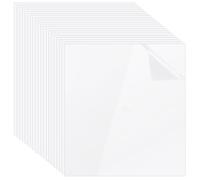 BENECREAT 20pcs Feuilles de Plexiglas PET 280x215mm Feuilles de Plastique Transparent 0.5mm d Épaisseur Panneaux en Feuille de Plastique PET Souple pour Projets d Art Bricolage Artisanat Cadres