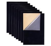 BENECREAT 20PCS Noir Velours Feuille Tissu Retour Adhésif Feutre, A4 (21x30cm) Tissu en Feutre Adhésif Doux et Durable pour Faire de I'art et de l'Artisanat, Les Boîtes à Bijoux, Tasses