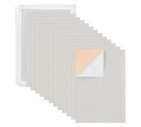 BENECREAT 20PCS Velours (Blanc Antique) Feuille A4 de Feutre Adhésif (21x30cm), Auto adhésif, résistant et résistant à l'eau, Polyvalent, idéal pour l'art