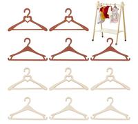 BENECREAT 24 Cintre Miniature 4 Mini Porte Vêtements en Bois de Style Cintres à Vêtements pour Décoration de Maison (Dentelle Ancienne)
