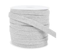 BENECREAT 25 m de Cordons de Coton de Remplacement Plats Gris Foncé, Corde à Cordon Plat de 12mm de Large avec Bobines en Plastique pour Accessoires de Vêtements, Pantalons de Sport, Pull