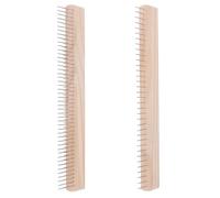 BENECREAT 2pcs Peigne de peinture marbrée, Ensemble de peignes Ebru, Kit d'outils de marbrure à l'eau pour créer des vagues, motifs, effets de vague, 280x20x50~53mm, Broche : 1mm