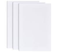 BENECREAT 3 panneau de Mousse Blanche de 10mm Panneau D'Affichage Rectangulaire en Mousse PVC de 30x20cm pour Montage Artisanat Art Afficher Présentation et Projets