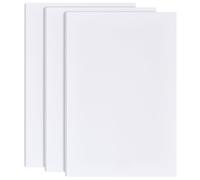 BENECREAT 3 panneau de Mousse Blanche de 8mm Panneau D'Affichage Rectangulaire en Mousse PVC de 30x20cm pour Montage Artisanat Art Afficher Présentation et Projets