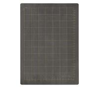 BENECREAT 32x21cm/12.4x8.4pouces Tapis de Gaufrage en Caoutchouc avec Grille de Mesure, Noir Accessories Cale Magnétique pour Die Cutter, 0.44cm/0.06pouces D'Épaisseur