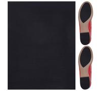 BENECREAT 38.2x28.3cm Feuille de Semelle en Caoutchouc de Chaussure Noir Antidérapantes Réparation de Semelles de Chaussures pour Talons Hauts Chaussures en Cuir Chaussures de Sport, Épaisseur de 6mm