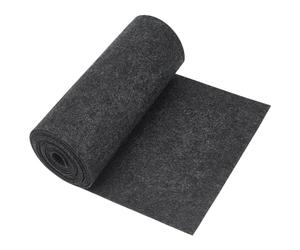 BENECREAT 3Mx24cm Rouleau de Tissu Feutre, Rouleau de Feutre Artisanal Gris Foncé pour Sets de Table en Feutre, Artisanat de Bricolage, Couture et Patchwork, Épaisseur de 2mm