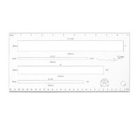 BENECREAT 4 Guide D'Expédition Mailmate pour les Mesures des Tailles Règle de Mesure du Courrier en Acrylique Modèle PiP de Courrier D'Expédition pour L'Affranchissement du Bureau de Poste