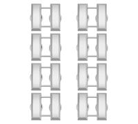 BENECREAT 4 paire de Colliers Captain Bars Épingle de Col Personnalisée en Alliage de 26x26mm Finition Dorée/Argentée pour Uniforme Militaire de Police pour Insignes de Police Robe de Cosplay