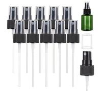 BENECREAT 40PCS Tête de Pulvérisation de Rechange en Plastique Noir, Remplacement des Têtes de Pulvérisation avec Capuchon Anti-Poussière pour Huiles Essentielles Sprays pour Les Cheveux, 14.6x2.2 cm