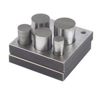 BENECREAT 5 pièce Cutter Set Coupe Ronde en Métal avec 5 Tailles de Poinçon Rond, Coupe-Disque Circulaire Rond de 12/16/20/22/25mm, Fabrication de Bijoux, Formage du Métal, Poinçon de Charme