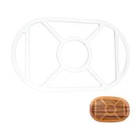 BENECREAT 7 gabarit de Routeur de Plateau de Valet de Poche Gabarit D'Incrustation pour Routeur à Bois Ovale en Acrylique avec Film pour Créer des Incrustations dans les Enseignes Projets D'Artisanat