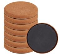 BENECREAT 8 Patin Antidérapant en Feutre pour Meubles Coussinets Antidérapants Ronds de 9cm Protections de Sol Réutilisables Sols Carrelés Ou Stratifiés Rayés (Pérou)