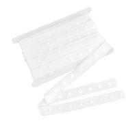 BENECREAT 9.14 m Ruban à Boutons Pression pour Couture Ruban de Fixation à Bouton en Plastique Blanc 22mm pour Gilets Hauts Combinaisons Vêtements Artisanat Intervalle des Boutons : 25mm
