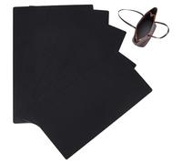 BENECREAT 9 Pcs 3 styles de Base de Sac à Main Rectangulaire en Plastique Raidisseur de Fond de Sac Noir Insert Inférieur pour Sac à Dos Accessoires de Bricolage Artisanal Épaisseur de 1.2mm