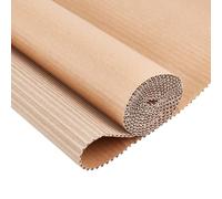 BENECREAT Carton Ondulé Rouleau de Carton Ondulé Papier Marron 2mX35cmX2mm | Papier, D'Emballage Ondulé pour L'Emballage Envoi Postal en Mouvement, Simple Face, pour réaliser des doublures de photos