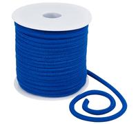 BENECREAT Corde de Remplacement à Cordon Bleu de 25 M/27 Verges, Cordon de Serrage Rond en Coton Doux de 6mm, Remplacement avec Bobine en Plastique pour Manteaux, Pantalons et Shorts