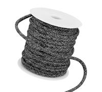 BENECREAT Cordon Noir à Paillettes de 23 m Cordon Tubulaire à Paillettes de 5mm pour la Confection de Robes de Mariée Costumes Vêtements Chaussures et Bijoux