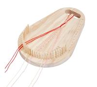BENECREAT Fabricant de Bracelets en Bois Planche à Tisser avec 42 pièce de Gourdin pour Tricot Multicorde Bricolage avec des Bracelets Bracelet Faisant 23x15x1.6cm