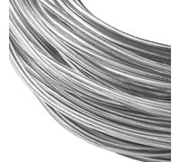 BENECREAT Fil d'aluminium recouvert de plastique PVC transparent de calibre 9 (3mm) 100FT (30m) fil pliable en aluminium argenté pour la fabrication de vêtements, chapeaux, chapeaux